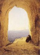 Karl Blechen Monks at the Gulf of Naples oil painting picture wholesale